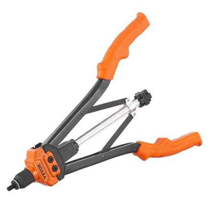 VEVOR Rivet Nut Tool, 16 inch Rivnut Tool Kit with 13PCS Metric and SAE Mandrels, 186PCS Rivet Nuts, Semi-auto Retraction, M3, M4, M5, M6, M8, M10, M12, 1/4-20, 5/16-18, 3/8-16, 1/2-13, 8-32, 10-24 - size: 16"-AUTO, style: RIVET NUT TOOL