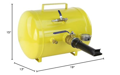 XtremepowerUS 5 Gallon Bead Seater Air Tire Seating Blaster Inflator ATV, RV, Tractor, Vehicles, Jeep, Pickup, Car, Van, Truck 145PSI 5-Gallons Capacity Heavy Duty Pressure Air Cannon - color: Yellow