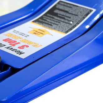 Low-Profile 3-Ton Floor Jack Dual-Piston Hydraulic 3.1-18.7in Lift Alum Steel for Low-Clearance Vehicles Blue - color: Blue