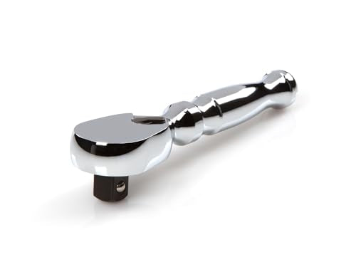 TEKTON 3/8 Inch Drive x 4-1/2 Inch Stubby Ratchet | SRH01104 - size: 3/8 Inch Drive x 4-1/2 Inch Non-QR, style: Non-Quick-Release