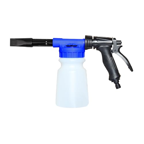 ZIMISI Car Wash Foam Gun, Foam Cannon for Hose, Professional Car Foam Sprayer with 6 Levels Foam Concentration, Spray Gun Cleaner, Connects to Any Garden Hose (Blue) - color: Blue