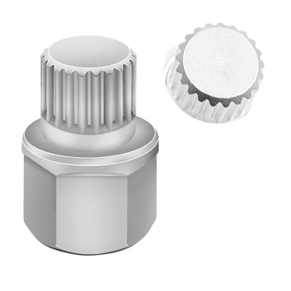 ABC9/21PT Wheel Locking Nut Key Compatible with VW, Audi | Wheel Lock Nut Socket Adapter, Anti-Theft Screw Remover, Hand Repair Tool, Tyre Fitting, garage - color: ABC9/21PT