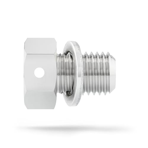 Votex - Made in USA - M12 X 1.5MM Engine Oil Drain Plug, Fits BMW, Mini, Toyota - Stainless Steel - Part Number NODP010 - size: M12 X 1.5 Non-Magnetic Drain Plug