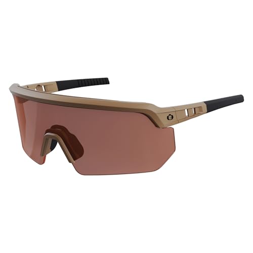 Ergodyne Skullerz AEGIR Safety Sunglasses, High Contrast Color Enhancing Lenses, ANSI z87.1 - color: High Contrast Bronze Lens