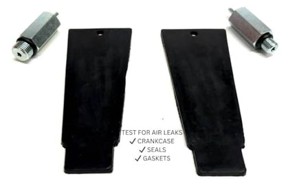 Pressure & Vacuum Leak Down Tester for 2-Stroke Engines | Diagnose chainsaw, trimmer, blower & water pump leaks. Gauge included. Pro mechanic tool.