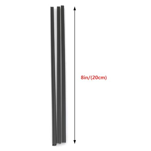 30PCS 8 Inch Black PP Plastic Welding Rod Car Bumper Soldered Bar for Display Rack Model Crafts Decorations DIY Production