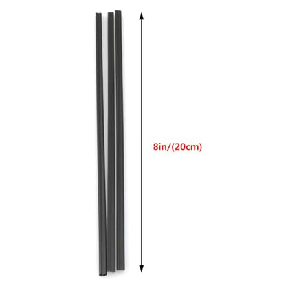 30PCS 8 Inch Black PP Plastic Welding Rod Car Bumper Soldered Bar for Display Rack Model Crafts Decorations DIY Production