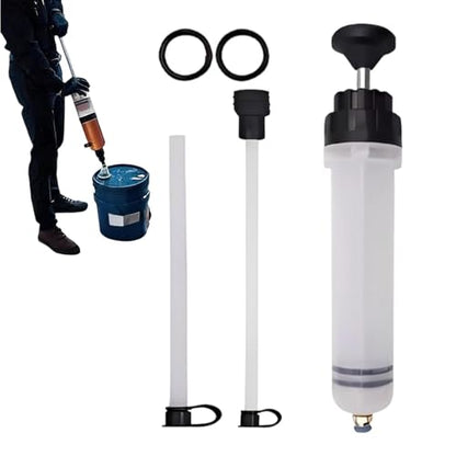 Fluid Pump Automotive - 1.5L PP, Oil Fluid Extractor, Oils Suction Syringe | Leakproof Syringe Filler, Transfer Hand Pump Tool | Automotive Brake Fluids Syringes for Car, Lawn Mower, Engine. - size: 500ml
