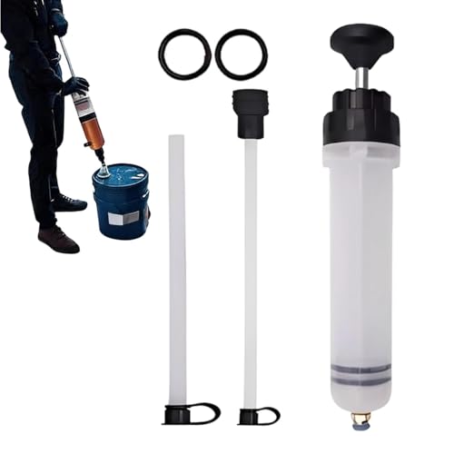 Fluid Pump Automotive - 1.5L PP, Oil Fluid Extractor, Oils Suction Syringe | Leakproof Syringe Filler, Transfer Hand Pump Tool | Automotive Brake Fluids Syringes for Car, Lawn Mower, Engine. - size: 500ml