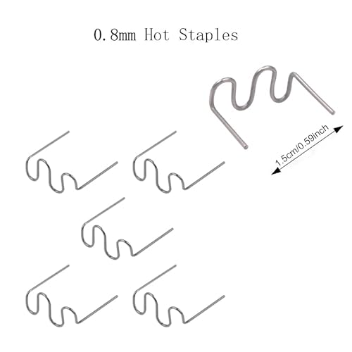 1000PCS Welding Rods Hot Staples Plastic Repair Machine Welding Staples for Hot Stapler Repair Car Bumpers Machine Dashboards Lamp Holders Daily Plastics Supplies Plastics Rings 0.8mm 0.6mm Staple - color: 1000PCS Staples