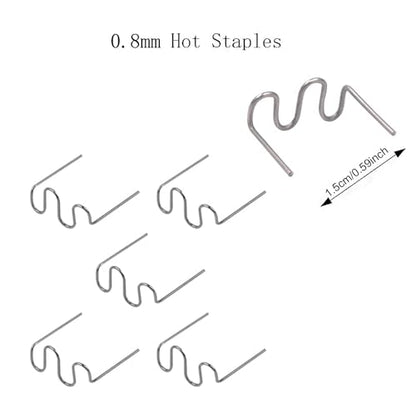 1000PCS Hot Plastic Welder Staples 0.8mm Automotive Repair Welding Rods for All Cars, Bumper Repair - color: 1000PCS 0.8mm