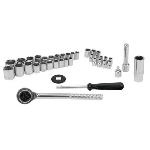 Performance Tool W1173 SAE/Metric 40-Piece SAE and Metric Socket Set, 1/4-Inch & 3/8-Inch Drive - size: 40-Piece (Pack of 1), style: Socket Set