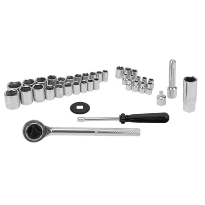 Performance Tool W1173 SAE/Metric 40-Piece SAE and Metric Socket Set, 1/4-Inch & 3/8-Inch Drive - size: 40-Piece (Pack of 1), style: Socket Set