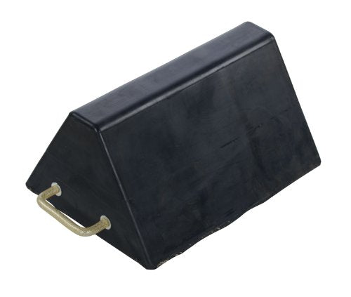 Vestil RWC-25 Molded Rubber Jumbo Wheel Chock 12 In. x 18 In. x 8 In. Black