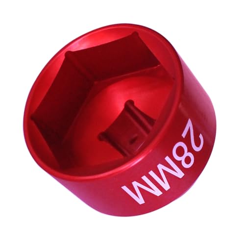 28mm fuel filter Socket,Cummins tools 3/8" Drive For Dodge Ram 6.7L Cummins Other Vehicles Oil/Fuel Filter Removal Tool - color: Red, size: 28mm
