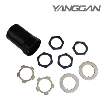Hub Socket Nut Kit 1/2" Drive 54mm Compatible with Landcruiser Hilux 4x4 for Nissan Patrol, for Toyota FJ LN RN BJ HJ KZN165R T100 LC100 4WD 4X4 Hex Front Wheel Bearing Hub Axle Nut Socket