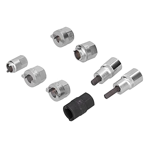 8Pcs Suspension Strut Nut Sockets Removal Disassembly Tool Set, Car Repairing Tools, Shock Absorber Strut Removal Kit with Storage Box, for MK2 and Other Vehicle, High Quali