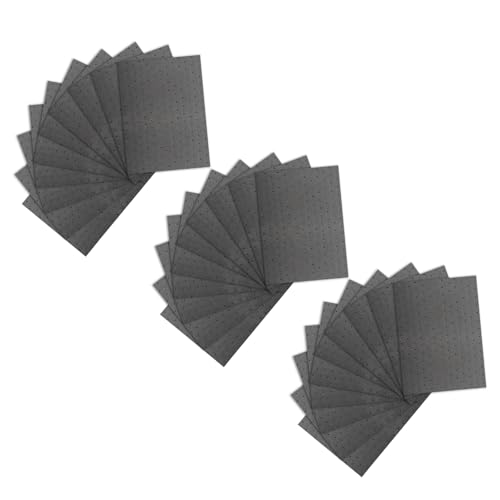 30PCS Oil Absorbent Pads 13 * 10.1",Powerful Polypropylene Oil Spill Mat Absorbs Soaks Coolant/Oil/Grease/Water-Based Fluids,Universal Reusable Oil Drain Splash Pad Car Accessories (30PCS) - color: 30PCS