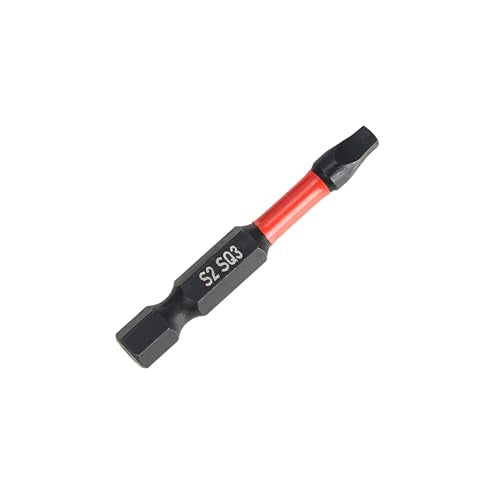 BLACK CANYON SQ3 Impact Square Bits, 15-Pack, 2-Inch Length, 1/4-Inch Hex Shank, S2 Steel Construction, Magnetic Tip for Impact Drivers, Drills & Power Tools - size: 15 Pack, style: SQ3