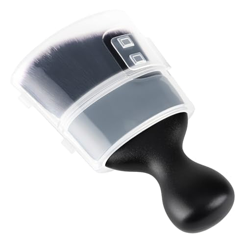 Car Detailing Brush, Soft Bristle Cleaning Brush, Scratch-Free Auto Duster Tool for Dashboard, Air Vents, Leather & Interior Cleaning (Black&White with Cap) - color: Black&White with Cap
