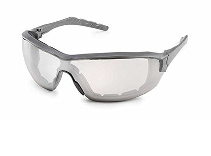 Gateway Safety 22GY0F Silverton Temple Version Safety Glass, Gray Frame- Clear in/Out Mirror FX2 Anti-Fog Lens - color: Clear in/Out Mirror Fx2 Anti-fog Lens, style: Classic