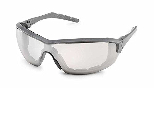 Gateway Safety 22GY0F Silverton Temple Version Safety Glass, Gray Frame- Clear in/Out Mirror FX2 Anti-Fog Lens - color: Clear in/Out Mirror Fx2 Anti-fog Lens, style: Classic
