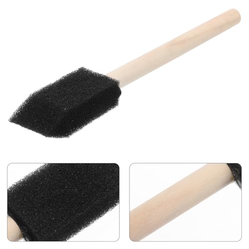 Gadpiparty 4pcs Car Detail Brush Set with Wooden Handle, Soft Sponge Air Conditioner Vent Cleaning Brushes for Auto Interior Debris and Dashboard Detailing Tools