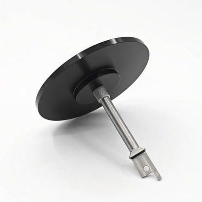DIY UVC Reciprocating Saw Machines Large Adapter Suction Cup Attachments Connector Fit for Reciprocating Saws Tools Aluminium Smooth Surface 12cm/4.7in Diameter (Black Large)