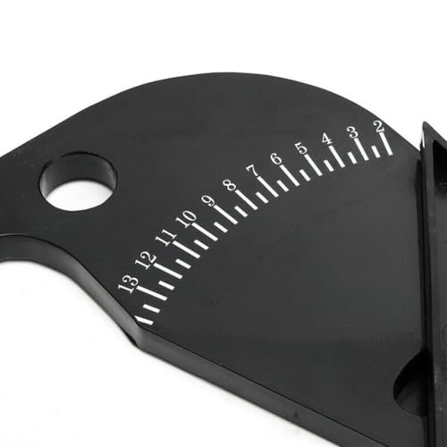 Rim Width Caliper Tire Balancer Measuring Tool for Wheel Rim Width Measurement, Plastic Construction with Bright White Numbers for Easy Reading, Portable Design for Auto