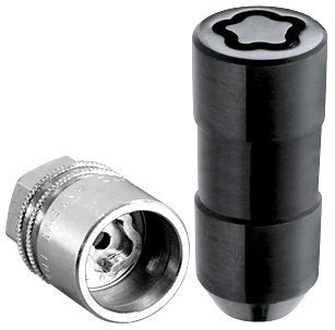 McGard 24220 Black Cone Seat Wheel Locks (1.5 x 7.5 x 6) inches Thread Size - Set of 4 - color: Black