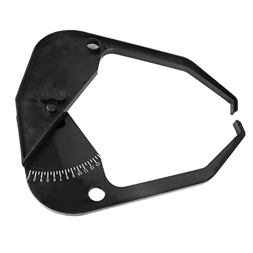 Car Wheel Balancer Caliper, ABS Plastic Rim Width Measuring Tool, Tire Scale Black - Durable Construction, Easy Read Scale, Portable for Automotive Repair