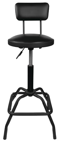 Performance Tool W85016 Pneumatic Stool w/Removable Backrest - style: Pneumatic Stool w/Removable Backrest