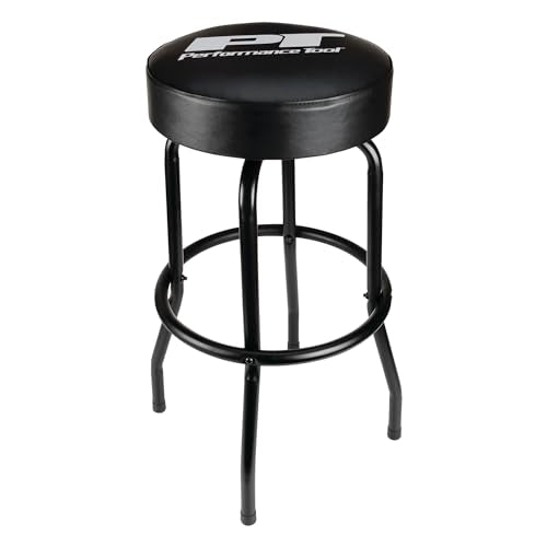Performance Tool W85010 Swivel Seat Bar Stool for Mechanic Garages and Workshops, Black, 0.6x9.8x5.8-Inches - style: Black Swivel Bar Stool