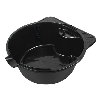 2 Gallon (8L) Portable Oil Drain Pan, Heavy-Duty Motor Oil Drip Catcher Pan for Automotive, Lawn Mower, ATV Oil Change （1 Pcs）