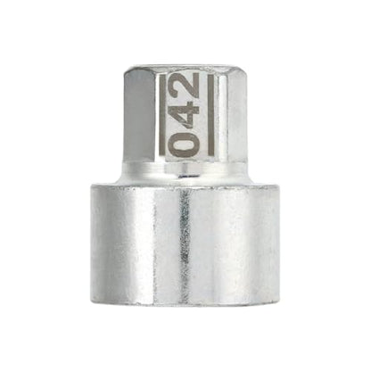5 Pcs Anti Theft Lugnut Socket, Metal Wheel Lock Key Lug Nut Wheel Lock Key Removal Kit for 1 3 5 6 7Series X4 X5 X6 Z4 (042) - size: 042