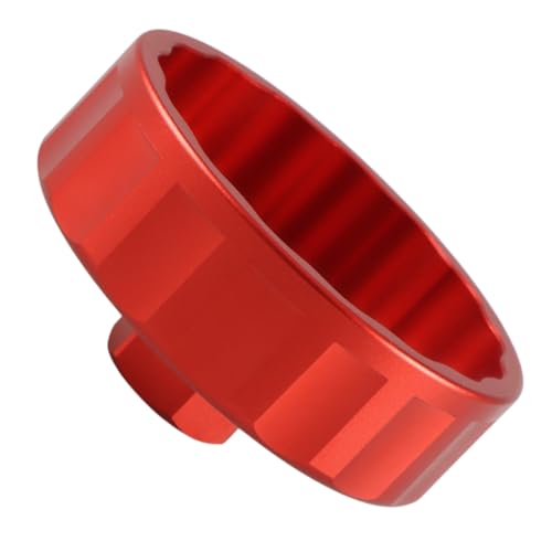 EVRBUL Aluminum Oil Filter Wrench Cap Tool Remover 73.3 mm 15 Flutes Oil Filter Cap Wrench Removal Tool Compatible with Chevy Toyota GM PF46 PF47 PF48 PF48e PF63