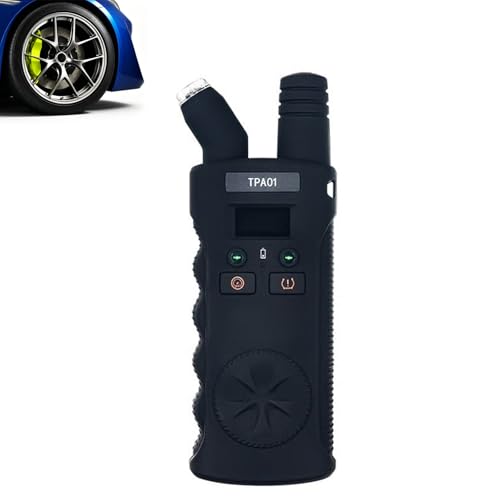 Digital Tpms Reset Gauge Tool, Digital Tire Pressure Gauge & Tpms Relearn Tool, Reset Sensor 2 in 1 Digital Tyre Pressure Gauge Tool 4 Setting Ranges Auto Off