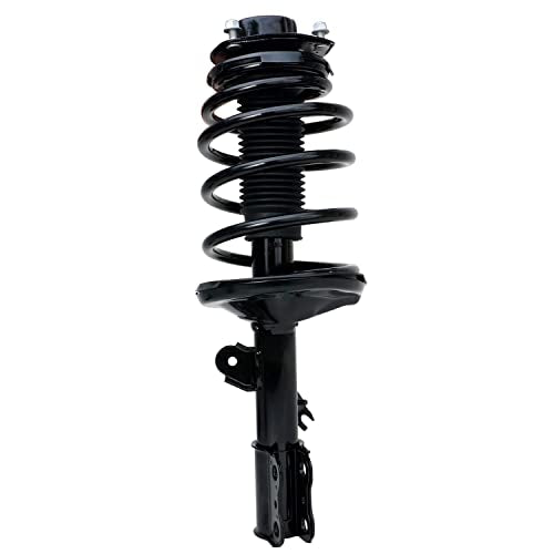 Detroit Axle - 2pc Front Struts for 98-03 Toyota Sienna, 2 Struts & Coil Springs Assembly 1998 1999 2000 2001 2002 2003 Replacement Suspension Quick Install Ready Struts Shocks - size: 171437_171438/PAIR
