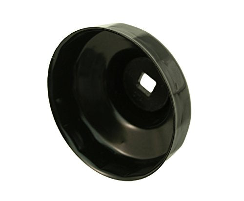 CTA Tools A264 Cap-Type Oil Filter Wrench, 76mm x 15 Flute - Professional Grade, Black Finish, Precision-Stamped, Deep-Reach, 3/8-Inch Drive, Oil Filter Wrench - size: 76mm x 15 flute (motorcraft)