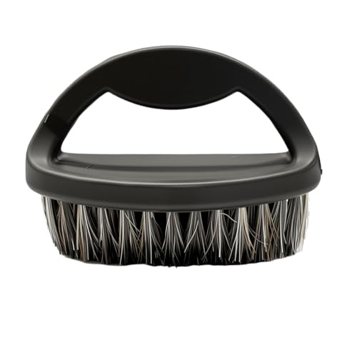 Soft Horsehair Bristle Leather Cleaning Brush for Car Interior, Comfortable Grip Car Wash Brush to Clean Upholstery Furniture Boots, Felt Hat Scrub Brushes Auto Detailing Cleaner Tool (1PC) - size: 1PC