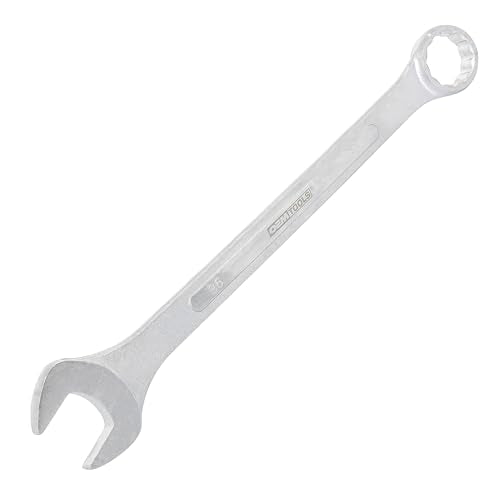OEMTOOLS 22133 36mm Jumbo Combination Wrench, Chrome Plated, Raised Panel Design, Metric - size: 36mm