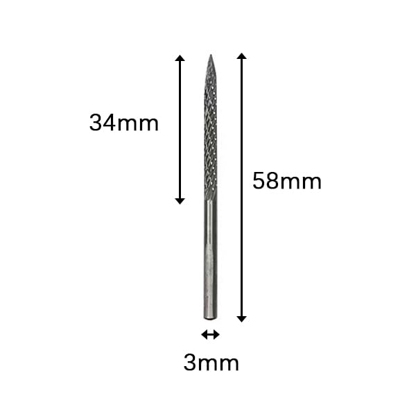 Tungsten Steel Mushroom Plug Drill Bits for Tire Repair, Tire Repair Kit, Drill Bits for Burst Tire Repair. Sizes: 3mm, 4.5mm, 6mm - size: 3mm