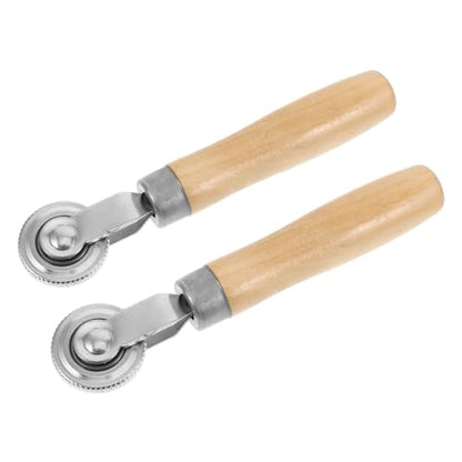 Amosfun 2Pcs Tire Patch Rollers with Handle Portable Tire Repair Tools for Quick Patching of Car Motorcycle and Bicycle Tires Essential Car Tire Repair Roller Kit
