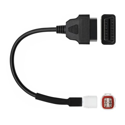 OBD2 OBDII Diagnostic Cable 4 Pin to 16 Pin Adapter Compatible with Yamaha Ha Canbus Motorcycle - color: per Yamaha 4Pin