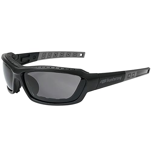 HTS HUNTERSKY Protective Powersports Motorcycle Anti Fog Riding Goggles Eyewear Padded Sunglasses Windproof UTV Spoggles - color: Gray