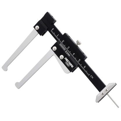 FIRSTINFO F3927 Taiwan Manual Auto Brake Disc Depth Gauge, Tire Tread Depth Measuring Caliper, 0-60mm Metric Gauge Ruller