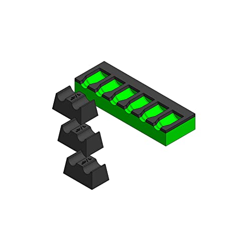 MagAttach Socket Extension Organizers (1/4", Green/Black) - color: Green/Black, size: 1/4"