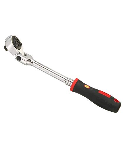 Genius Tools 3/8" Dr. 72 Teeth Flex Head Ratchet, 320mmL - 383338S