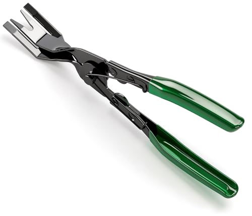 1PCS Car Clip Pliers Tool, Panel Clip Pliers Set Fastener Remover, Auto Retainer Clip Trim Rivet Removal Tool, Auto Door Car Upholstery Trim Clip Removal Tool (Green) - color: Green