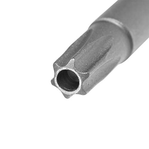uxcell 10 Pcs T25 Magnetic Torx Screwdriver Bits, 1/4 Inch Hex Shank 3.94-inch Length S2 Security Tamper Proof Screw Driver Kit Tools - size: T25